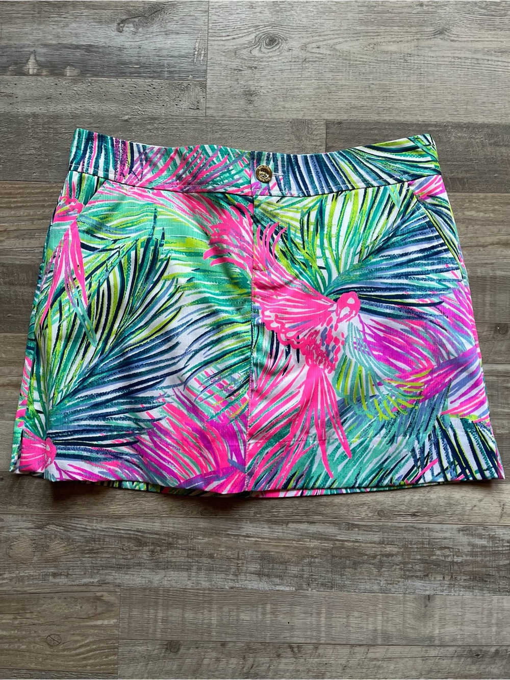NWT Lilly Pulitzer Nicki Skort Multi Scarlet Macaw